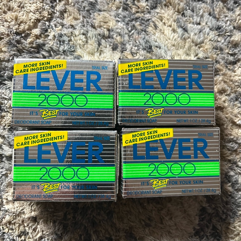 New Vtg Lever 2000 trial size deodorant bar soap 1 oz bundle